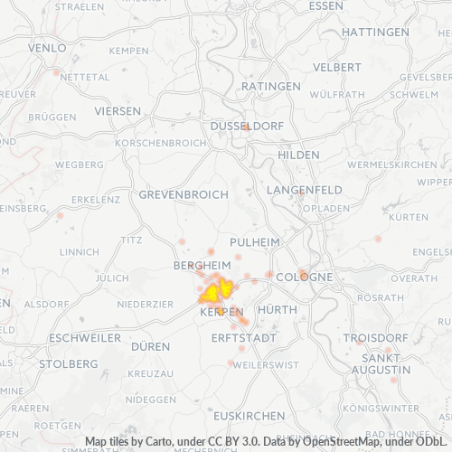 Business Heat Map for 2273