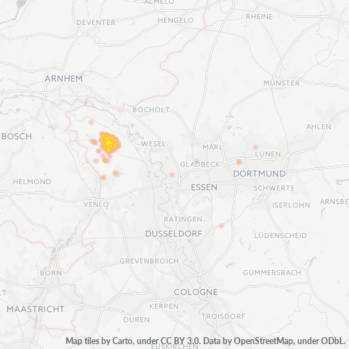 Heat Map ng Negosyo para sa 2825