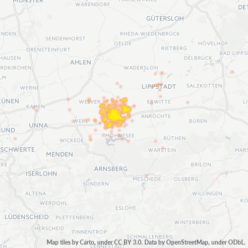 Business Heat Map for 2921