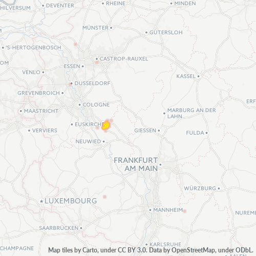 Business Heat Map for 2685