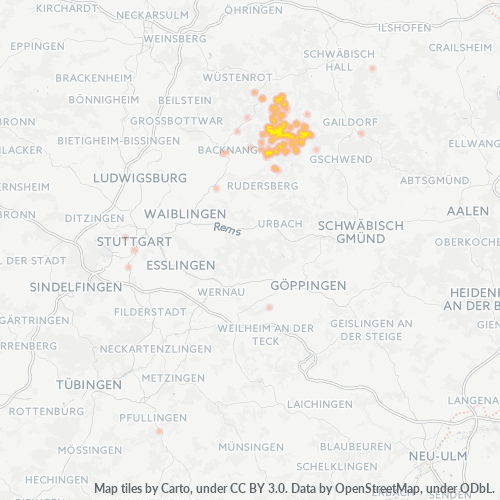 Heat Map ng Negosyo para sa 7192