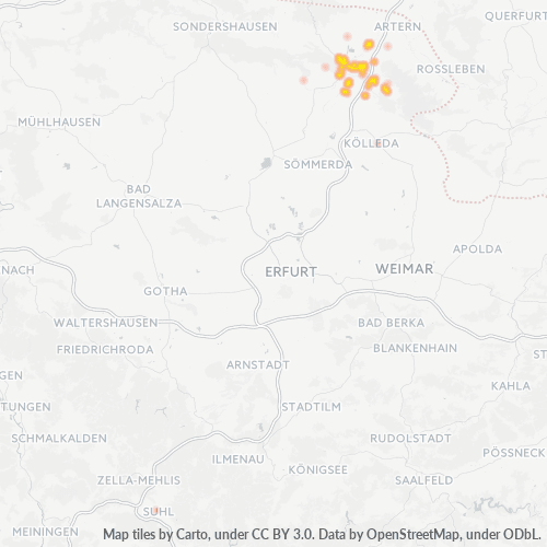 Business Heat Map for 34673