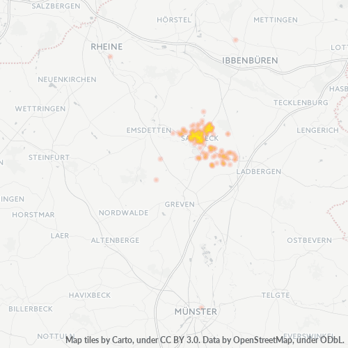 Business Heat Map for 2574