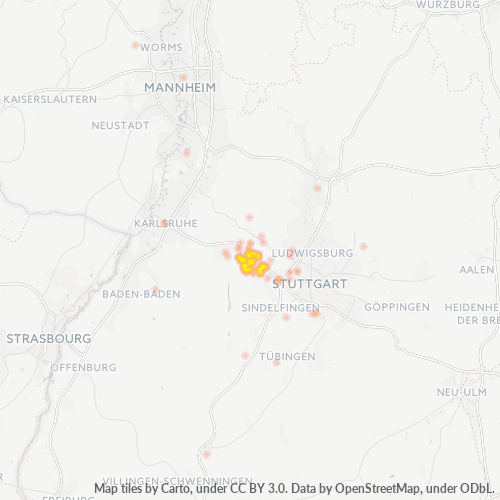 Business Heat Map for 7044