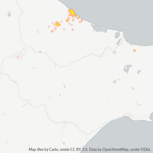 Business Heat Map for 1582