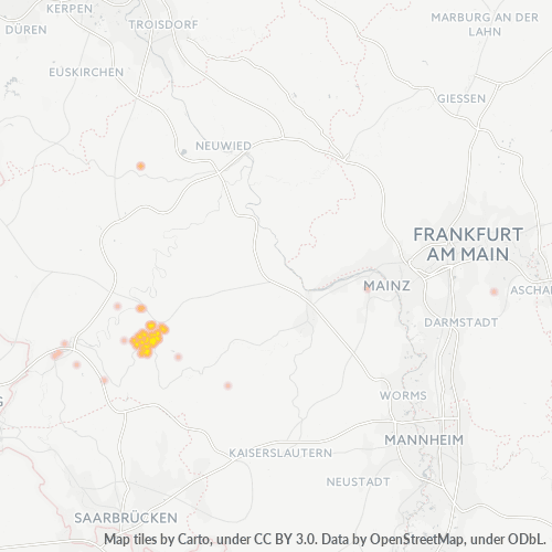 Heat Map ng Negosyo para sa 6533