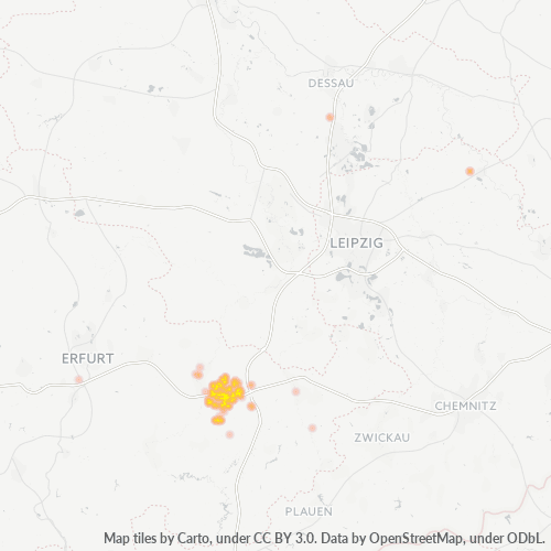 Business Heat Map for 36428