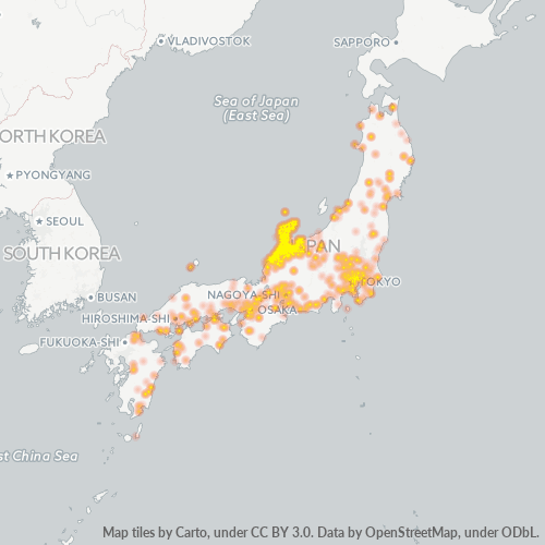 Business Heat Map for 76