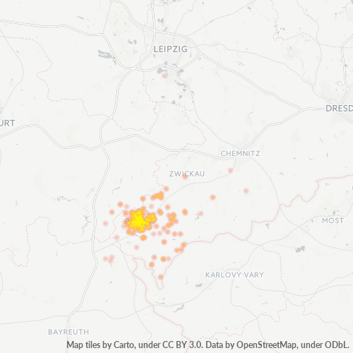 Business Heat Map for 3741
