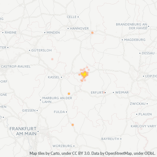 Business Heat Map for 3605