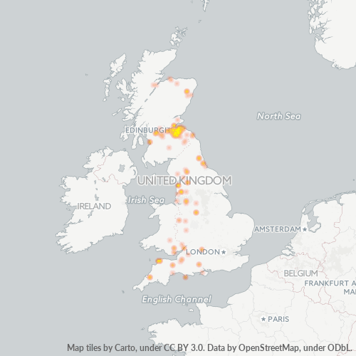 Heat Map ng Negosyo para sa 1875