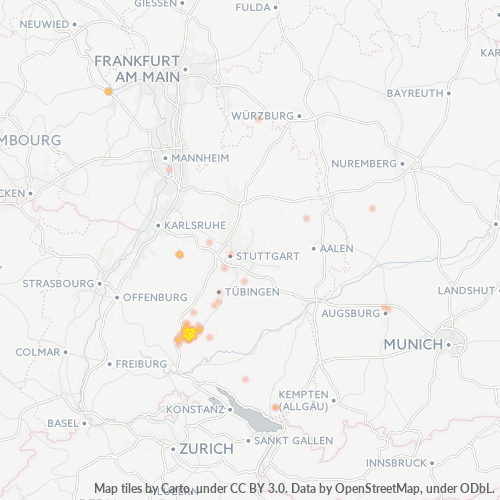 Business Heat Map for 7427