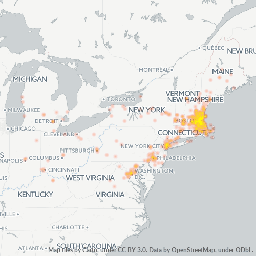 Business Heat Map for 857