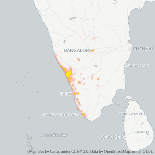 Business Heat Map for 495