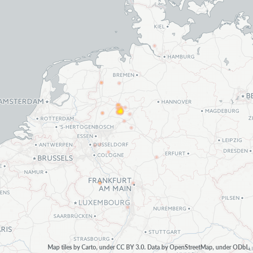 Business Heat Map for 5424