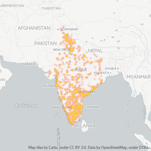 Unternehmens-Heatmap für 186