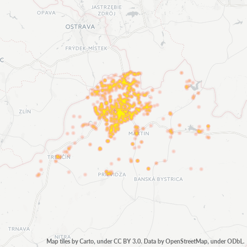 Business Heat Map for 41
