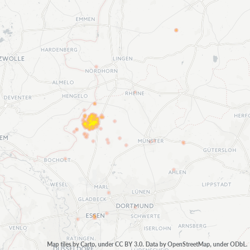 Business Heat Map for 2561