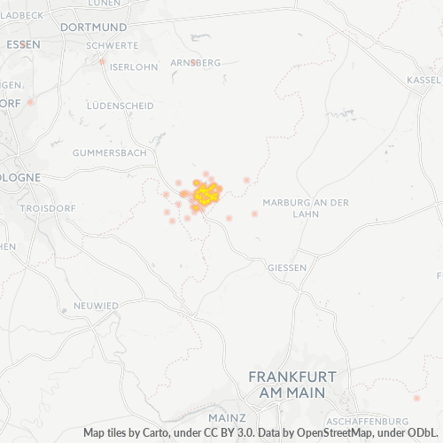 Heat Map ng Negosyo para sa 2737