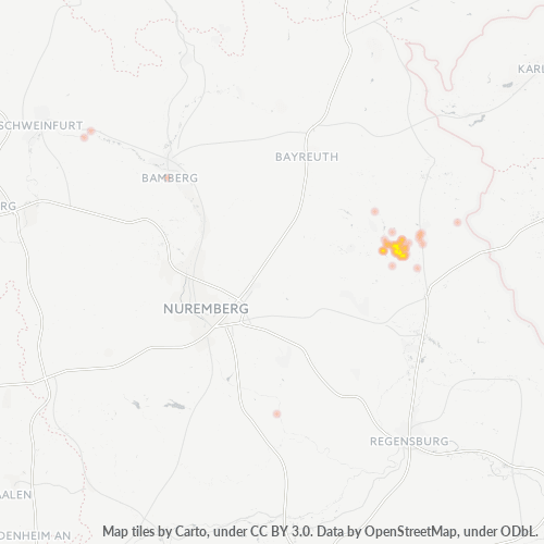 Business Heat Map for 9605