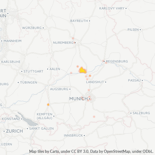 Business Heat Map for 8458