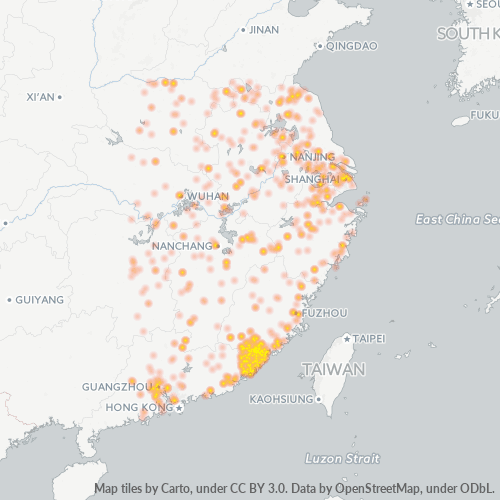 Heat Map ng Negosyo para sa 596