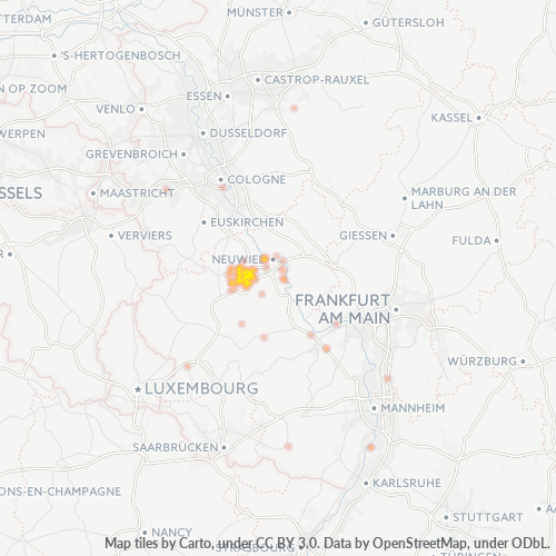 Business Heat Map for 2651