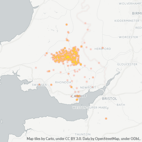 Heat Map ng Negosyo para sa 1874