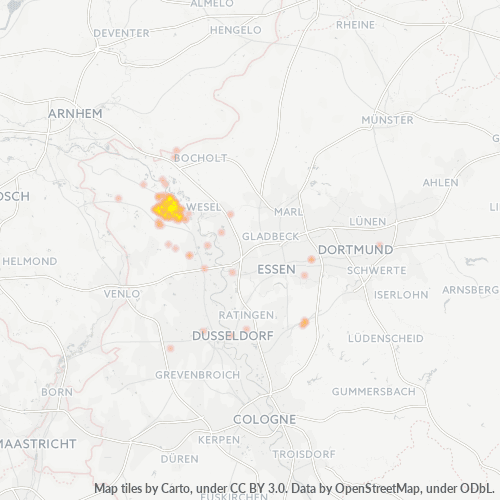 Business Heat Map for 2801