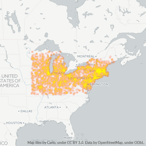Business Heat Map for 413