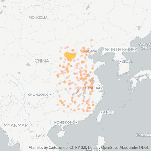 Business Heat Map for 350