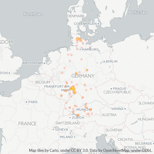 Business Heat Map for 4353