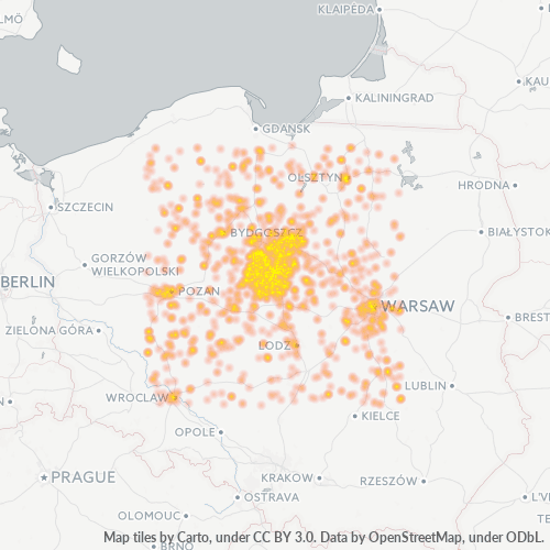 Business Heat Map for 54
