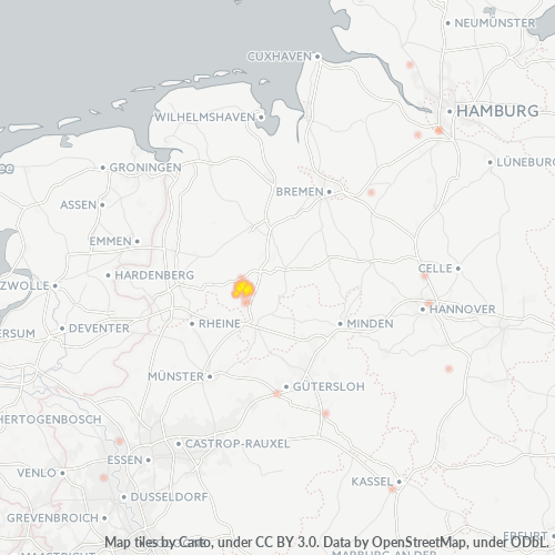 Business Heat Map for 5464