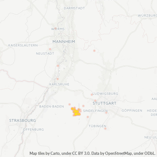 Heat Map ng Negosyo para sa 7053