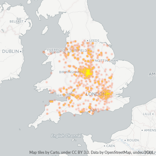 Business Heat Map for 24