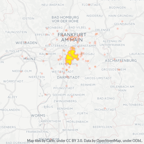 Heat Map ng Negosyo para sa 6103