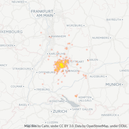 Business Heat Map for 7031