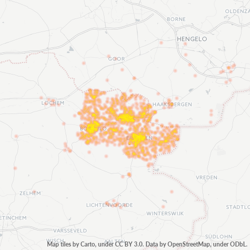 Business Heat Map for 545