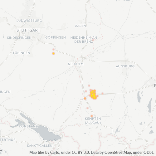 Business Heat Map for 8336