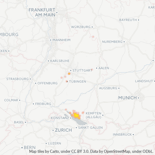 Business Heat Map for 7544