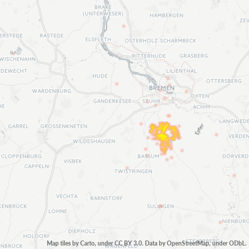 Business Heat Map for 4242