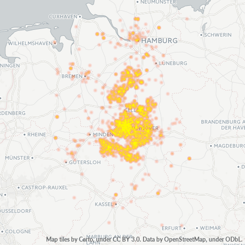 Business Heat Map for 4951