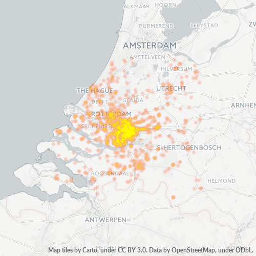 Business Heat Map for 78