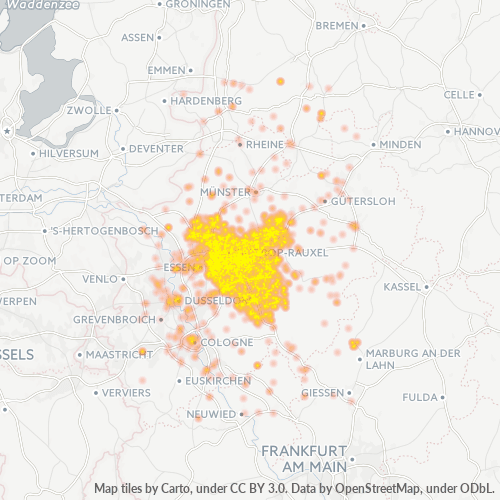 Heat Map ng Negosyo para sa 4923