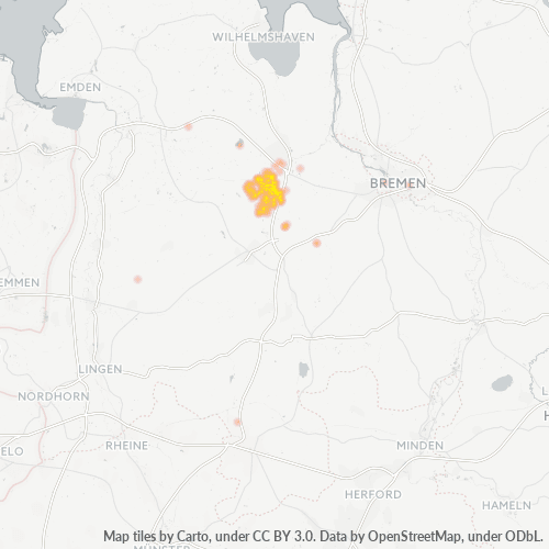Business Heat Map for 4407
