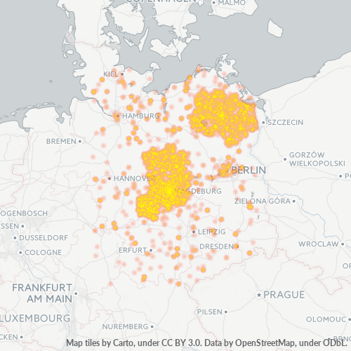 Unternehmens-Heatmap für 4939