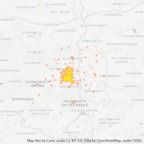 Business Heat Map for 7361
