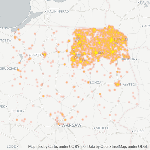 Business Heat Map for 87