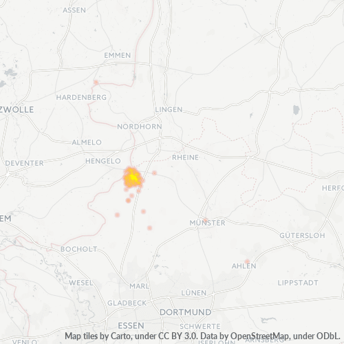 Business Heat Map for 2565